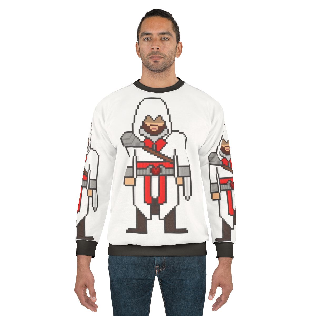 Assassin's Creed Ezio pixel art sweatshirt