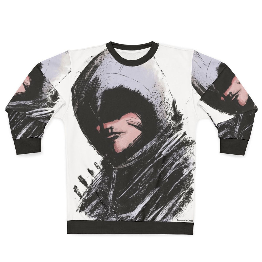 Assassin's Creed inspired sweatshirt with game logo and design