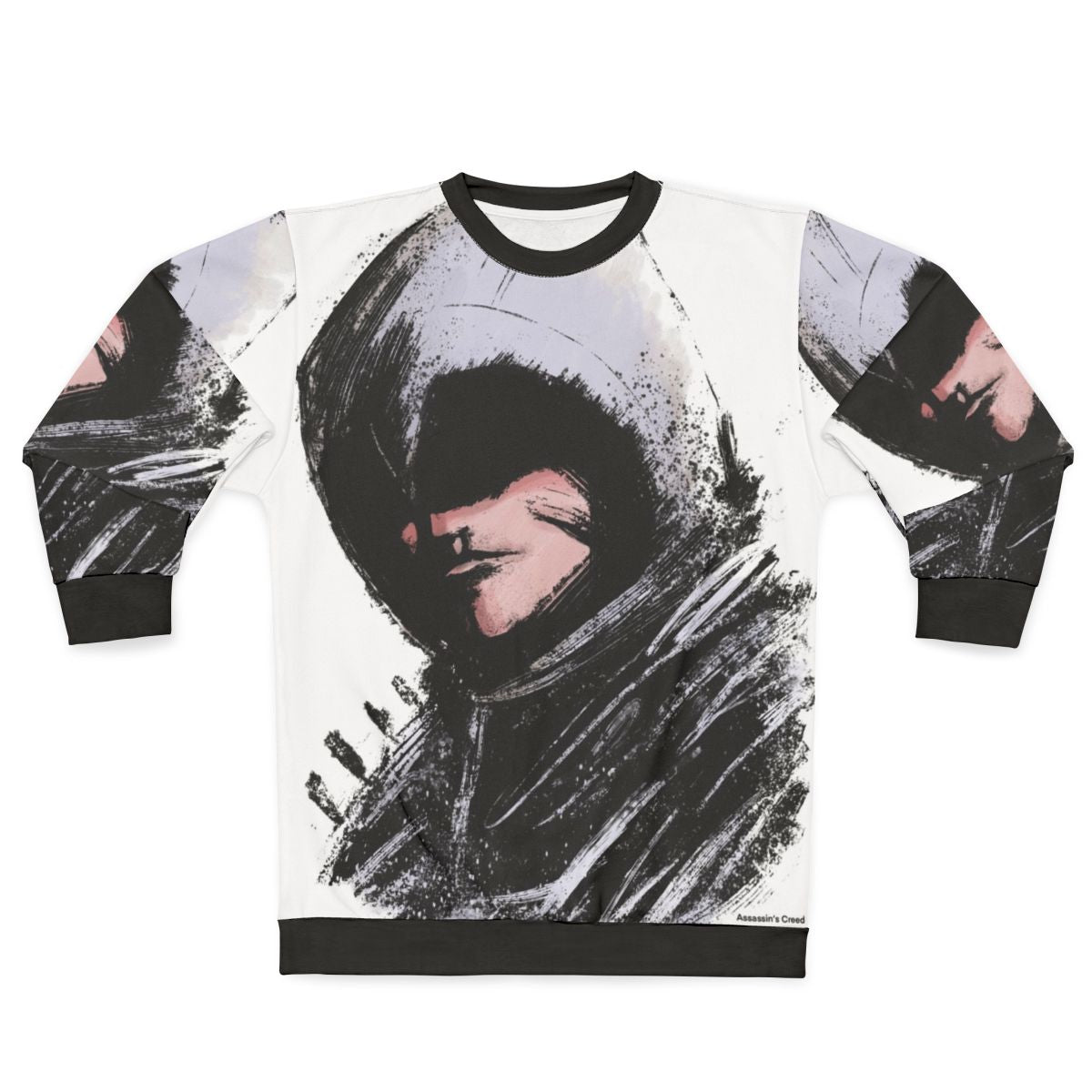 Assassin's Creed inspired sweatshirt with game logo and design