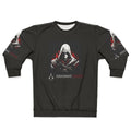 Assassins Creed Inspired Sweatshirt with Medieval Warrior Fan Art