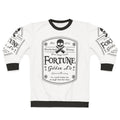 Assassin's Creed gaming sweatshirt with Fortune beer label design