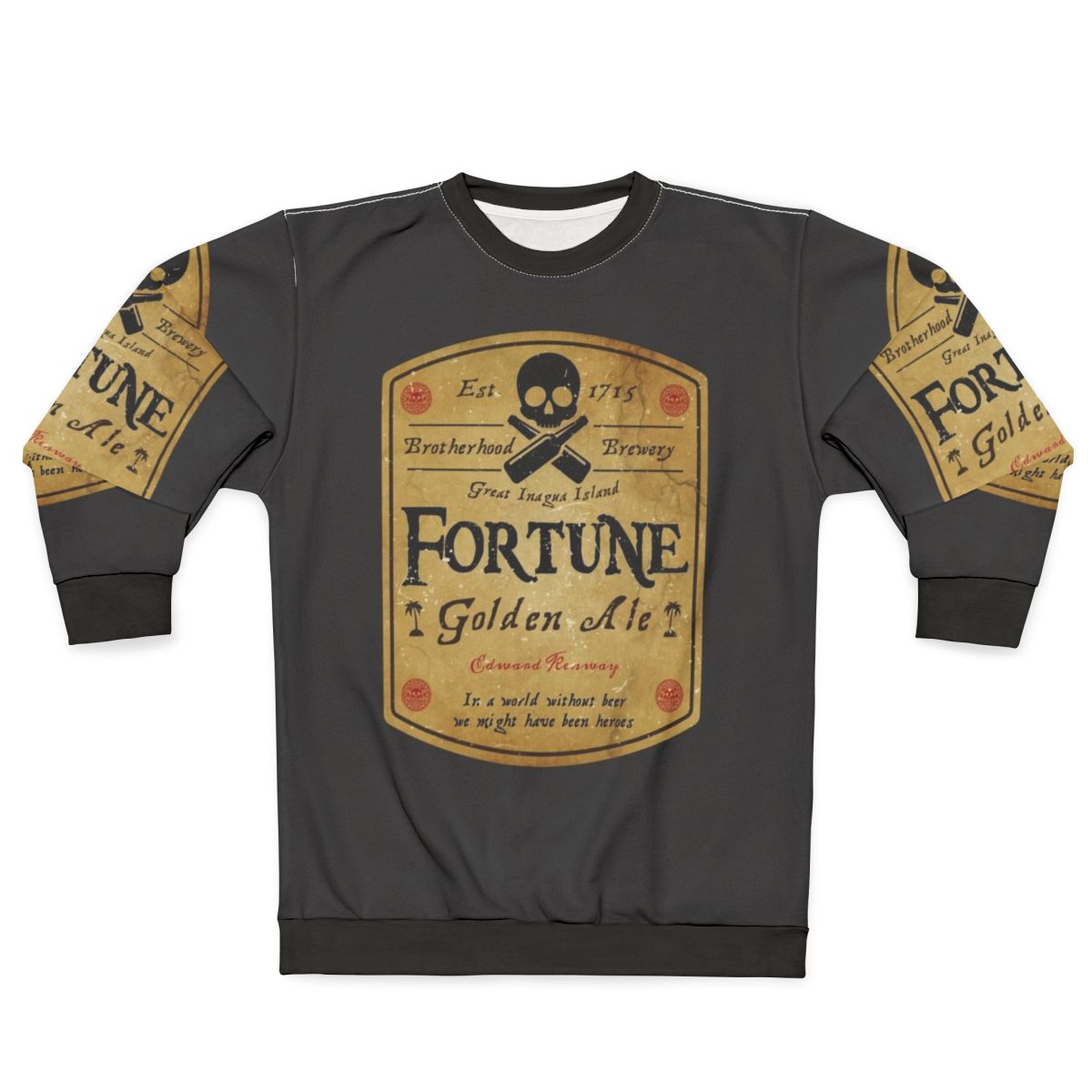 Assassin's Creed inspired beer label sweatshirt