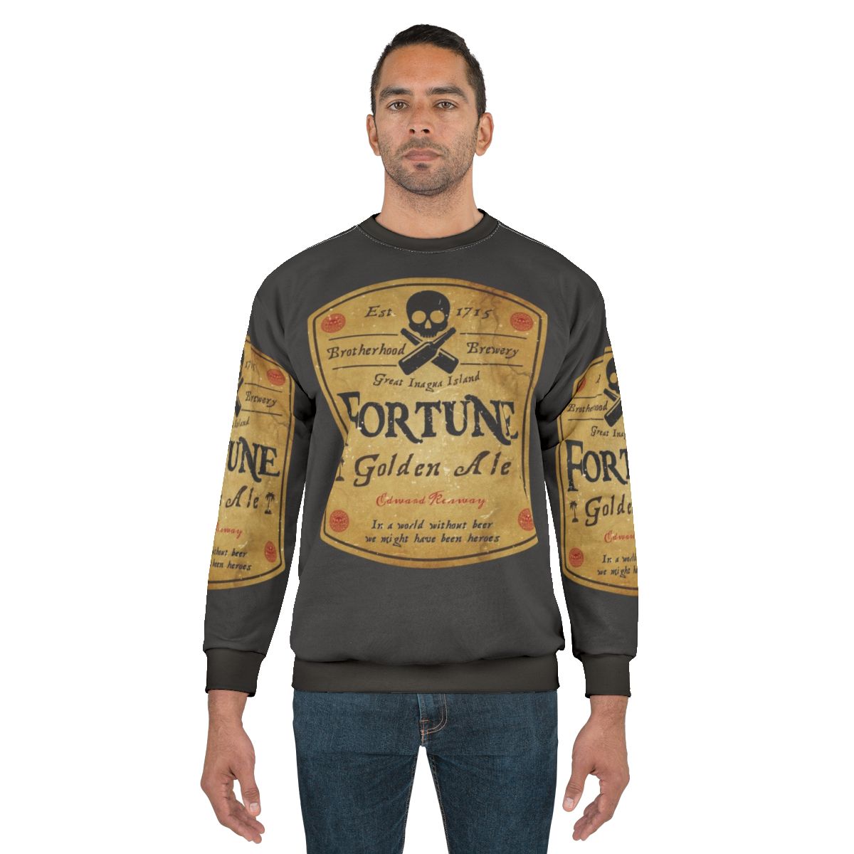 Assassin's Creed inspired beer label sweatshirt