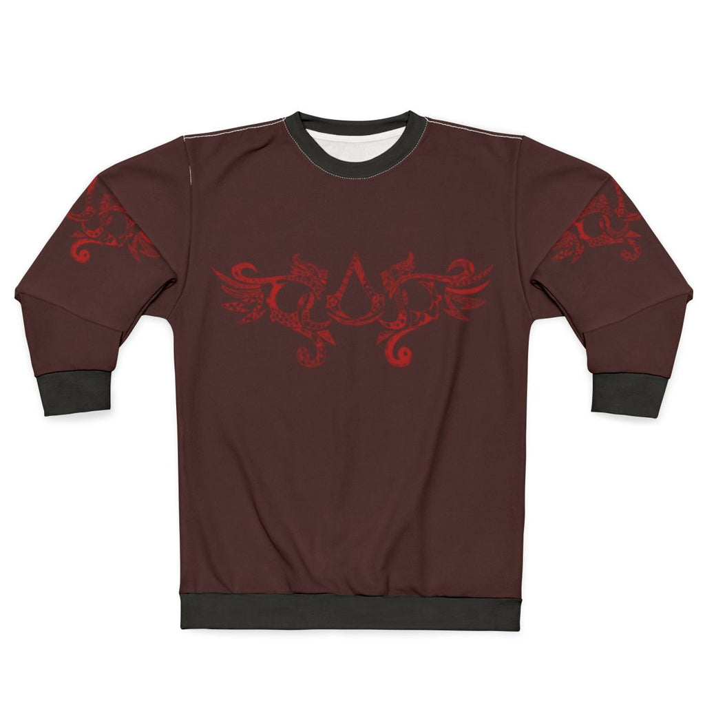 Assassin's Creed Red Tribal Pattern Sweatshirt