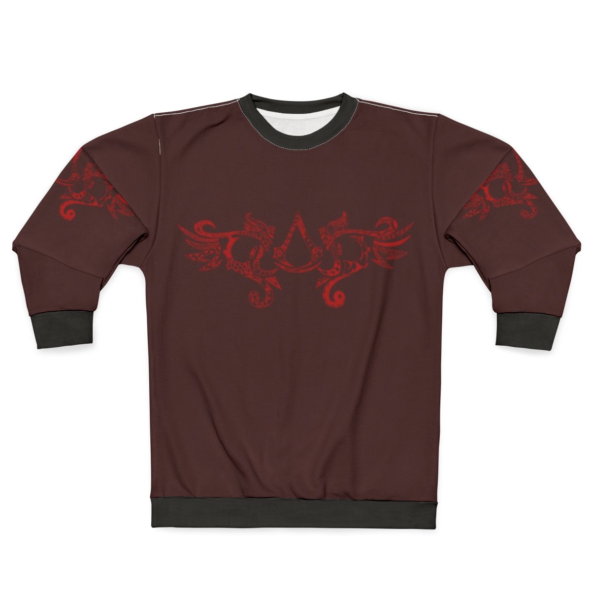 Assassin's Creed Red Tribal Pattern Sweatshirt