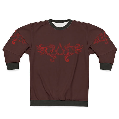 Assassin's Creed Red Tribal Pattern Sweatshirt
