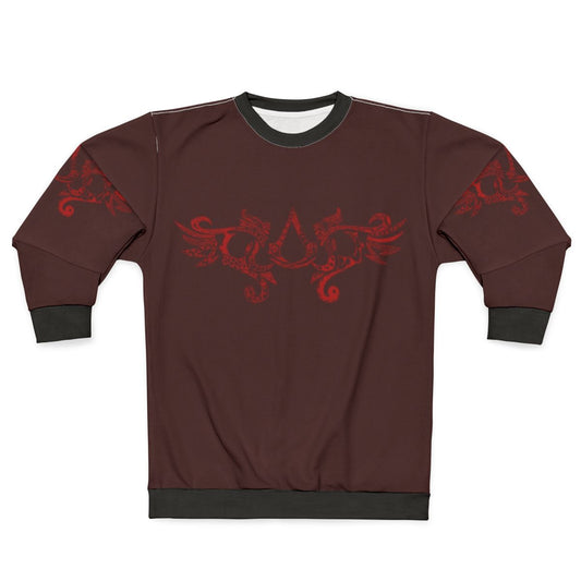 Assassin's Creed Red Tribal Pattern Sweatshirt