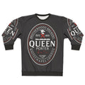 Assassin's Creed inspired gaming sweatshirt with beer label graphic