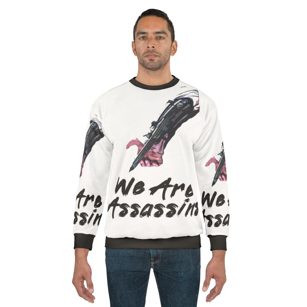Assassin's Creed gaming sweatshirt with the iconic logo and design