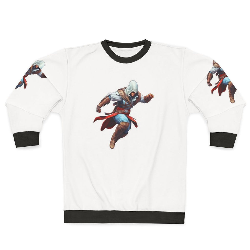 Assassins Creed Sweatshirt with Action Sticker Design