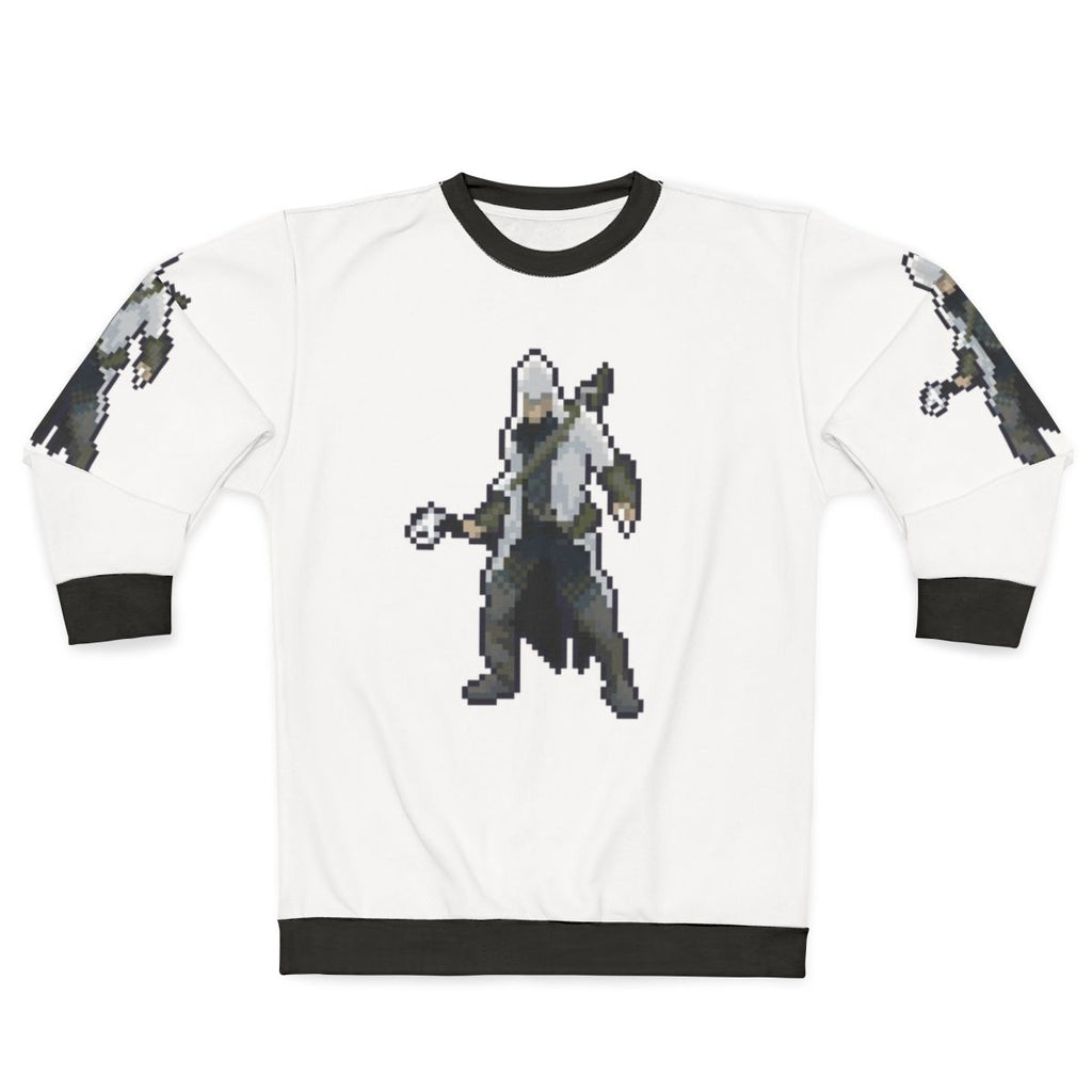 Assassin's Creed Connor Kenway Pixel Art Retro Gaming Sweatshirt