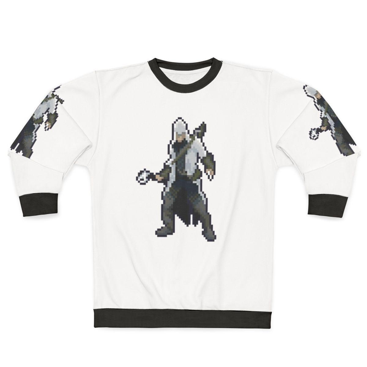 Assassin's Creed Connor Kenway Pixel Art Retro Gaming Sweatshirt