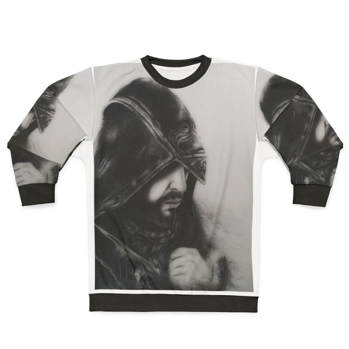 Assassins Creed Pencil Art Design Sweatshirt