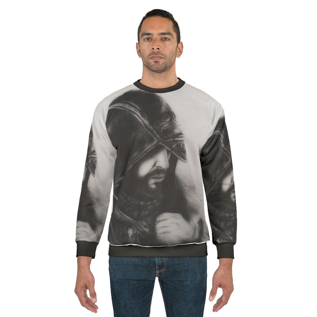 Assassins Creed Pencil Art Design Sweatshirt