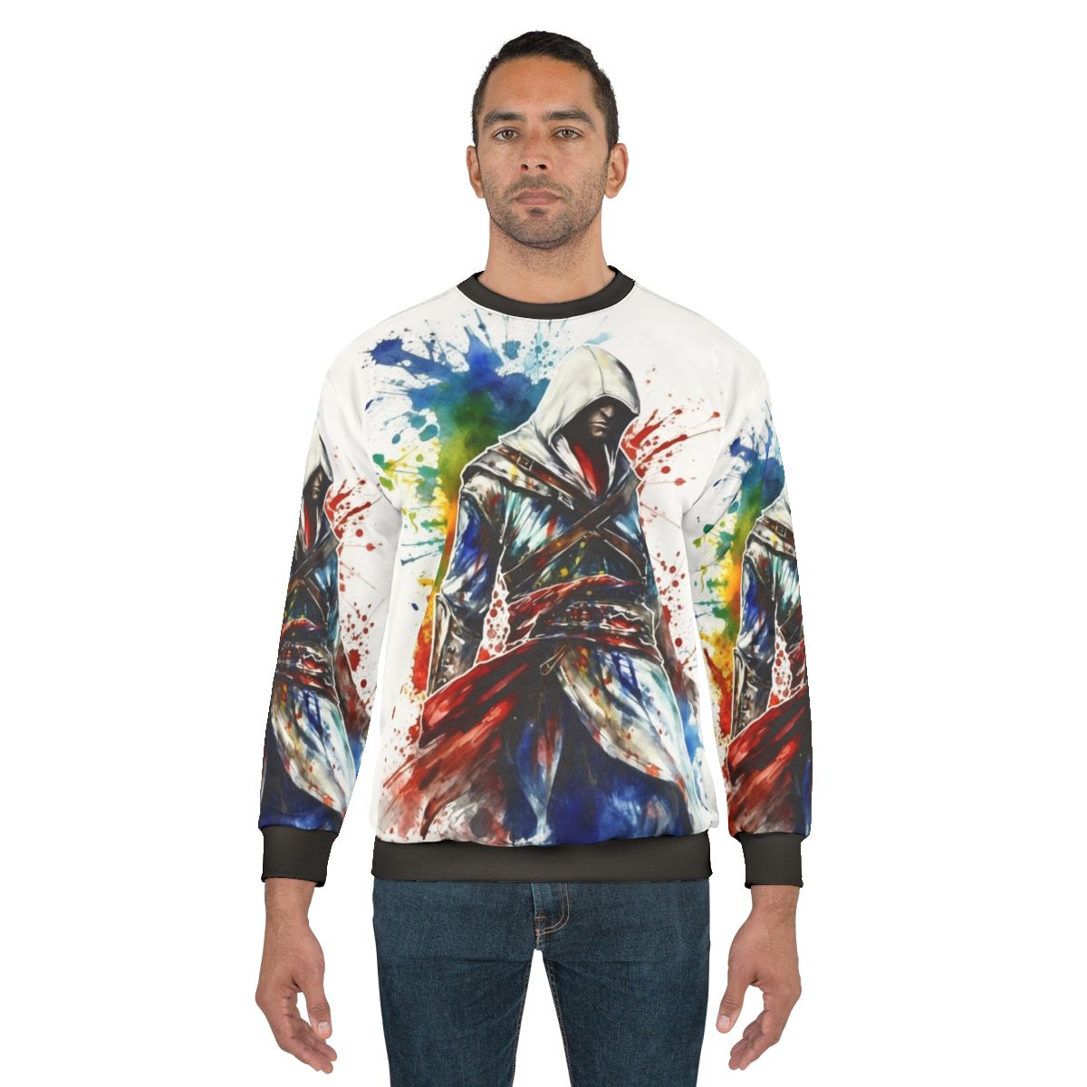 Assassins Creed Sketch Splatter Sweatshirt