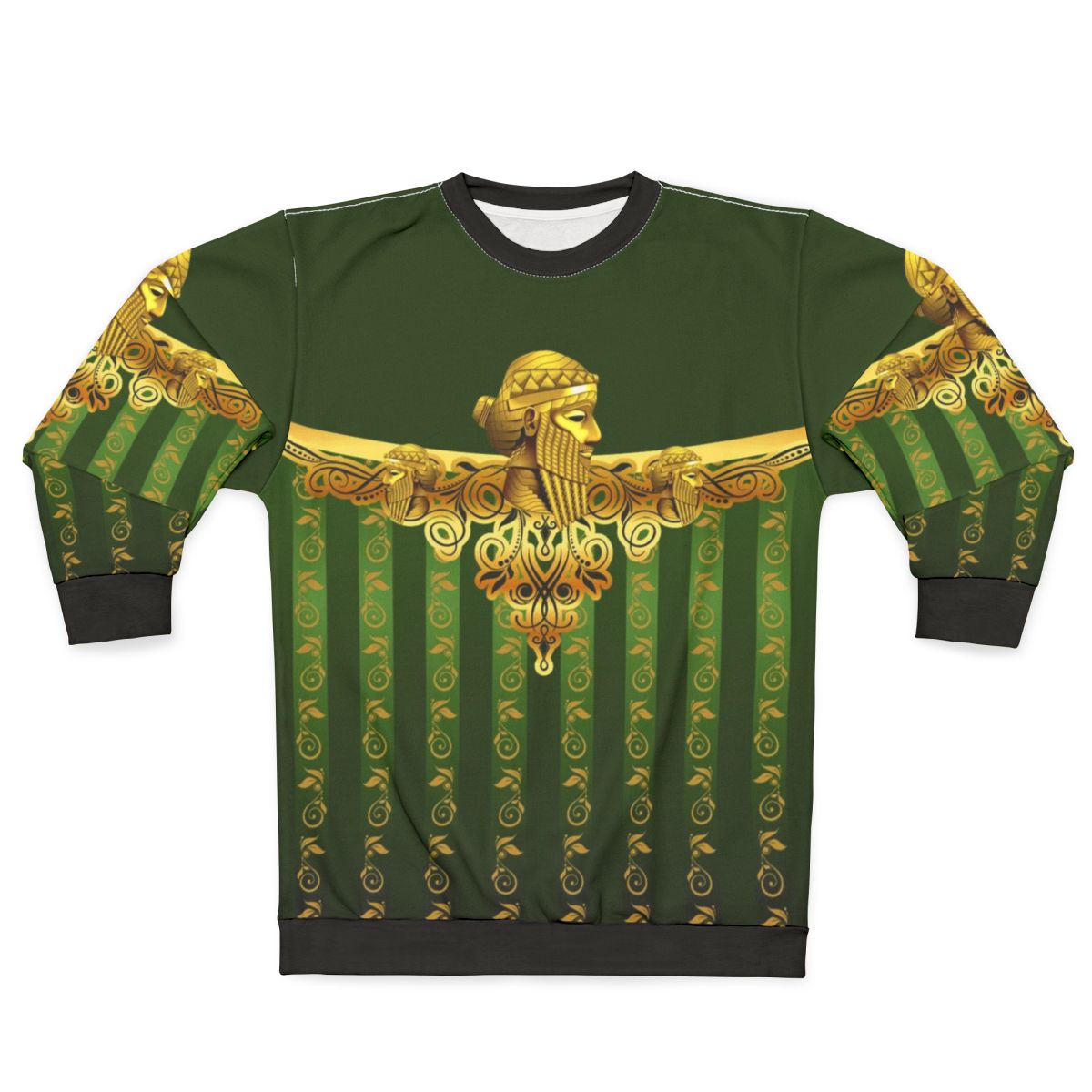 Assyrian King Sargon II Sweatshirt - Historical Mesopotamian Art Design