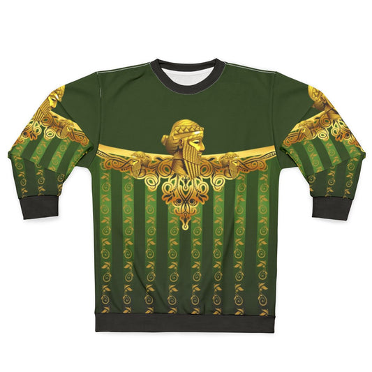 Assyrian King Sargon II Sweatshirt - Historical Mesopotamian Art Design