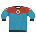 Astroganger anime mecha sweatshirt with 80s sci-fi design