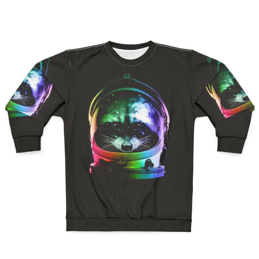 Astronaut Raccoon Sweatshirt - Cosmic Creature Design