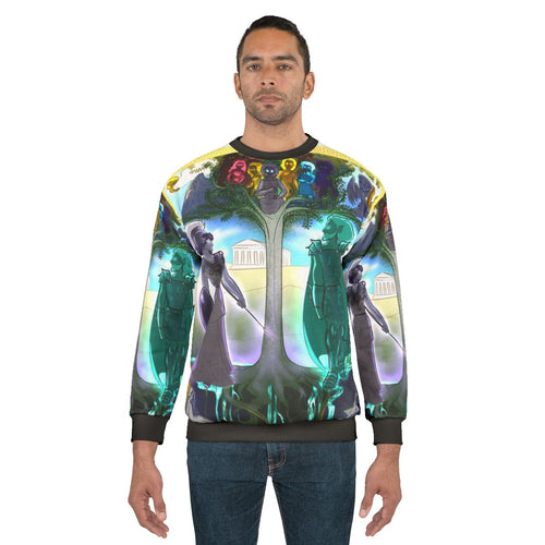 Athena Greek Mythology Tapestry Sweatshirt