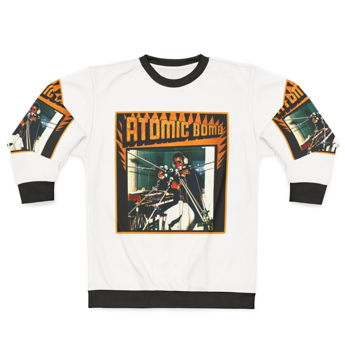 Retro Atomic Bomb Sweatshirt with Afrobeat Style