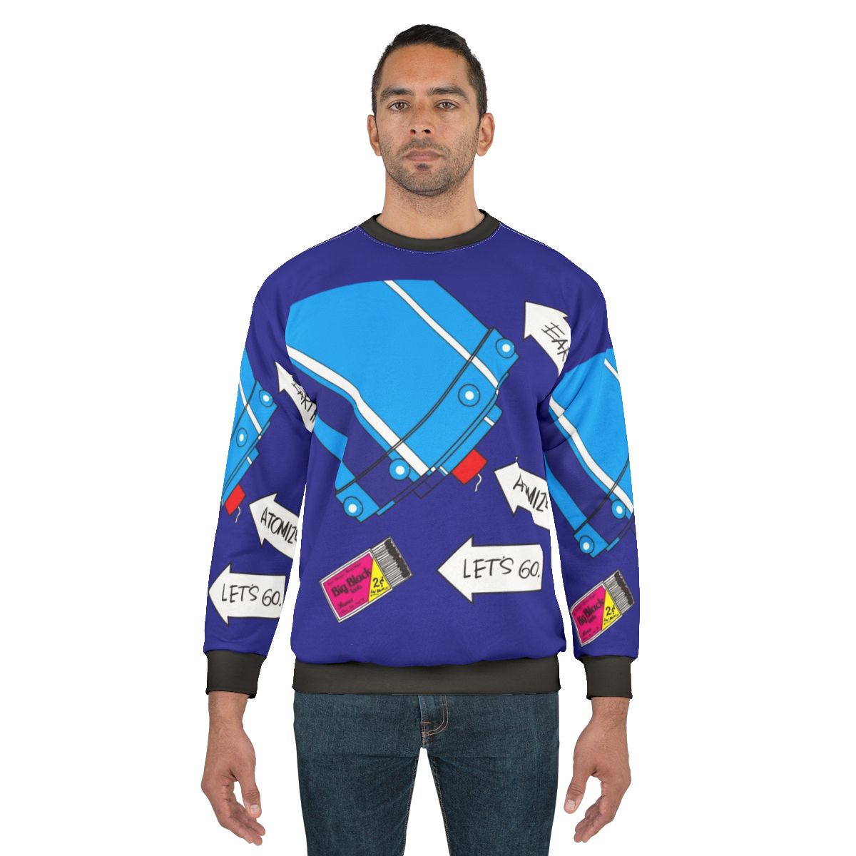 Atomizer Sweatshirt with Industrial Music and Alternative Rock Graphic
