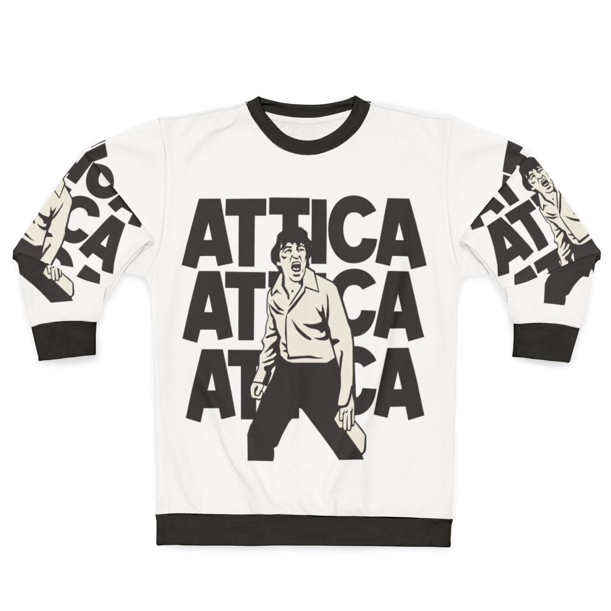 Attica Sweatshirt featuring Al Pacino from the classic 1970s film Dog Day Afternoon