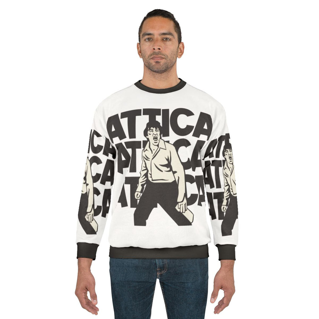 Attica Sweatshirt featuring Al Pacino from the classic 1970s film Dog Day Afternoon