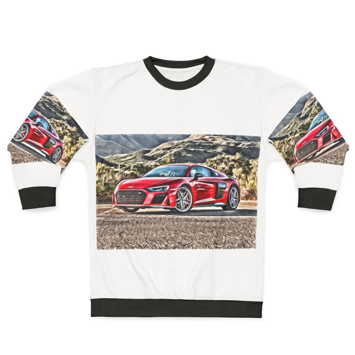 Audi R8 Sweatshirt featuring the iconic Audi R8 supercar design