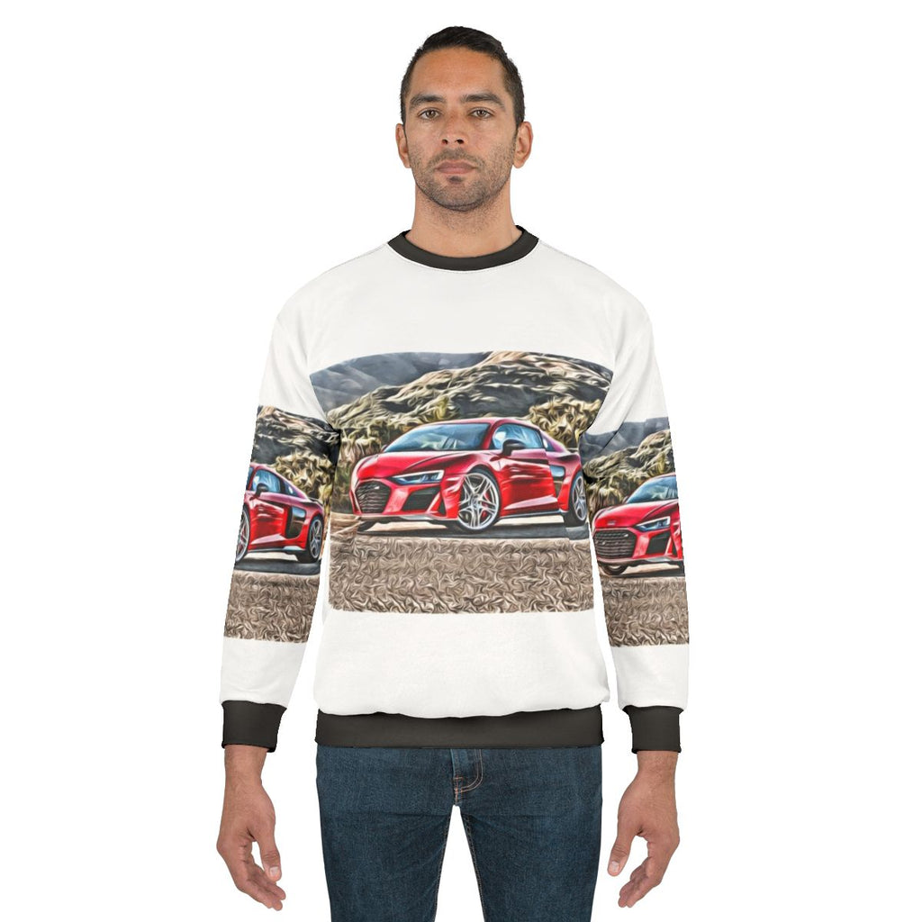Audi R8 Sweatshirt featuring the iconic Audi R8 supercar design