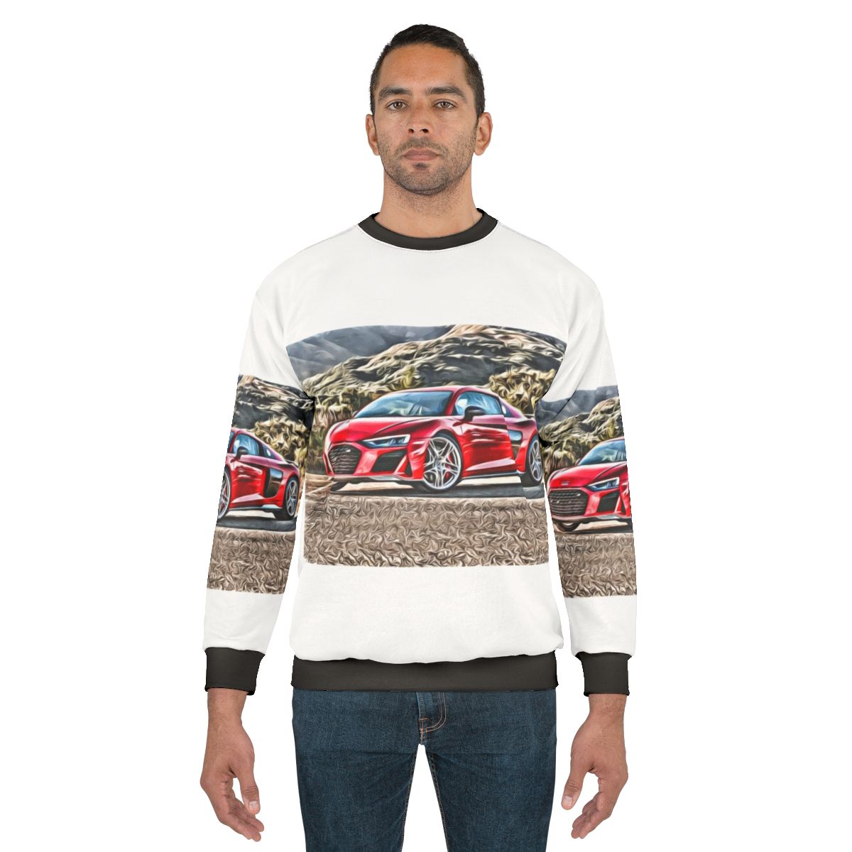 Audi R8 Sweatshirt featuring the iconic Audi R8 supercar design