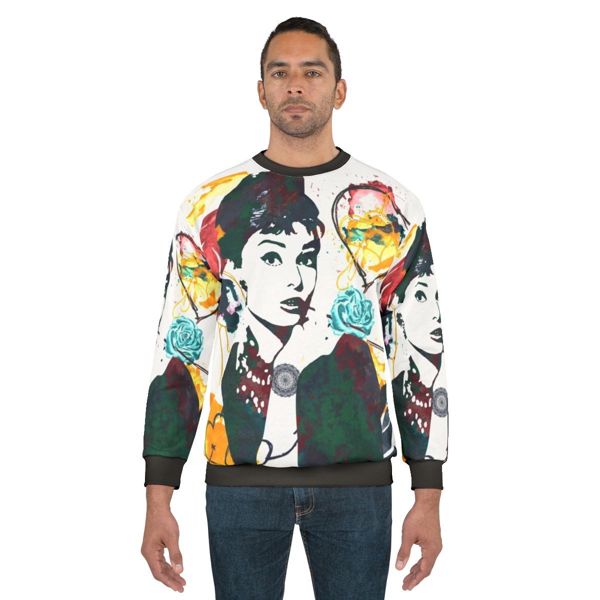 Audrey Hepburn Classic Hollywood Vintage Sweatshirt