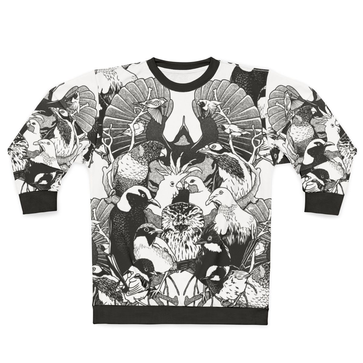 Australian birds illustration sweatshirt