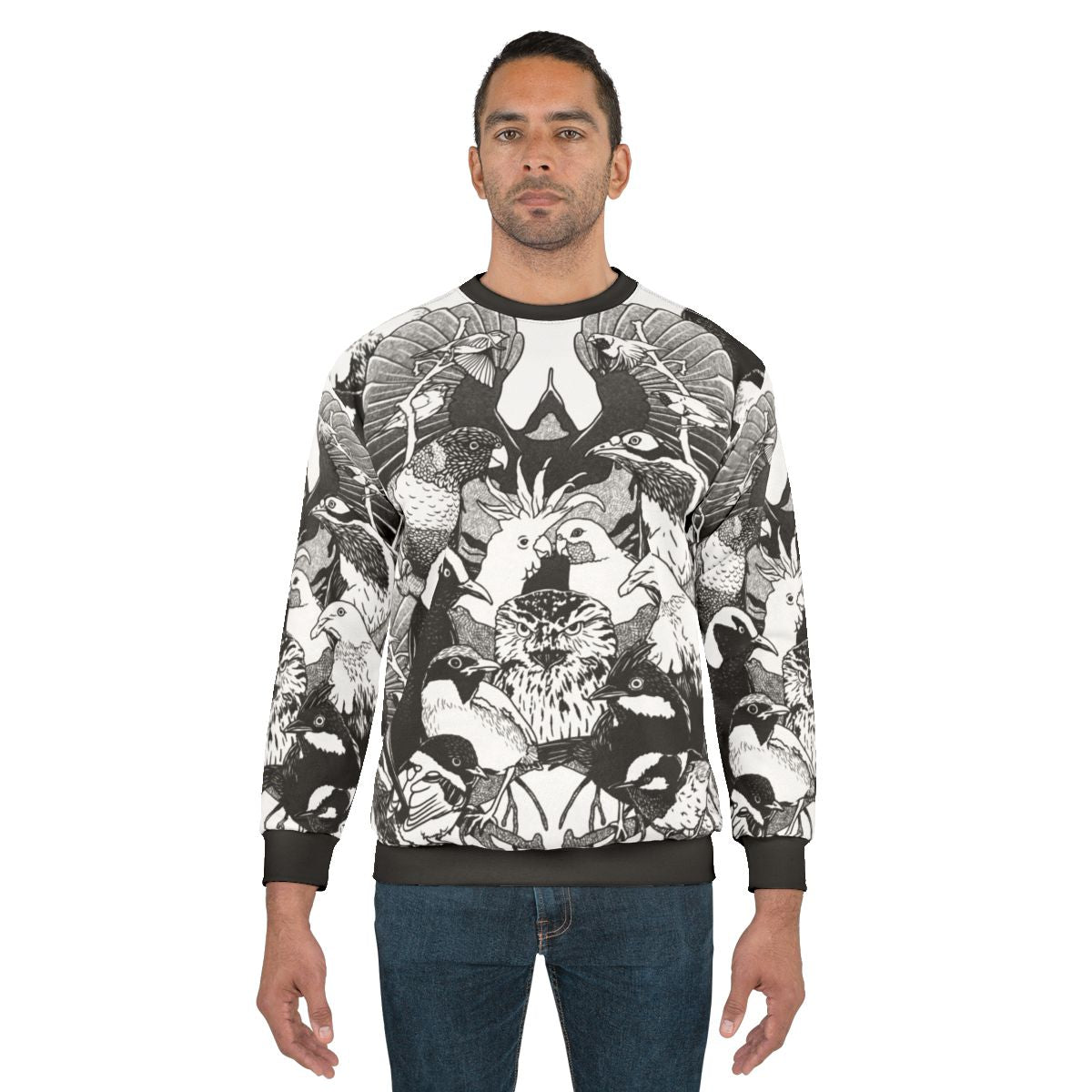 Australian birds illustration sweatshirt