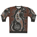 Authentic Aboriginal Art Crocodile Design Sweatshirt