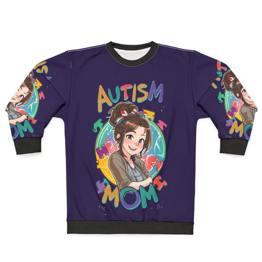 Empowered Autism Mom Sweatshirt with Superhero Design