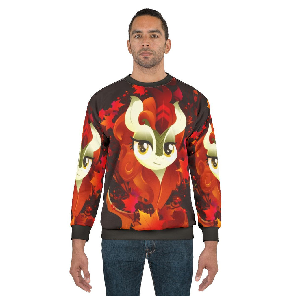 Autumn Blaze Sweatshirt with Kirin and Pony Design