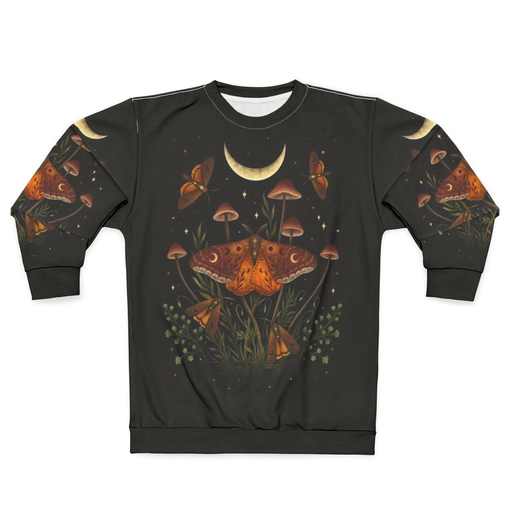 Golden brown moth inspired autumn nature sweatshirt