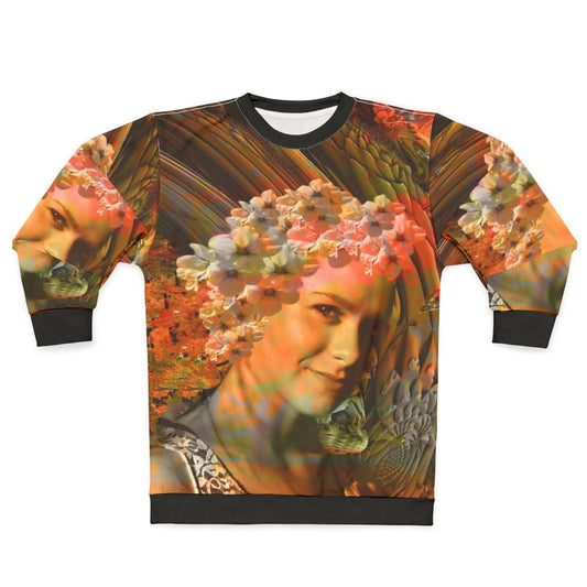 Autumn floral abstract sweatshirt