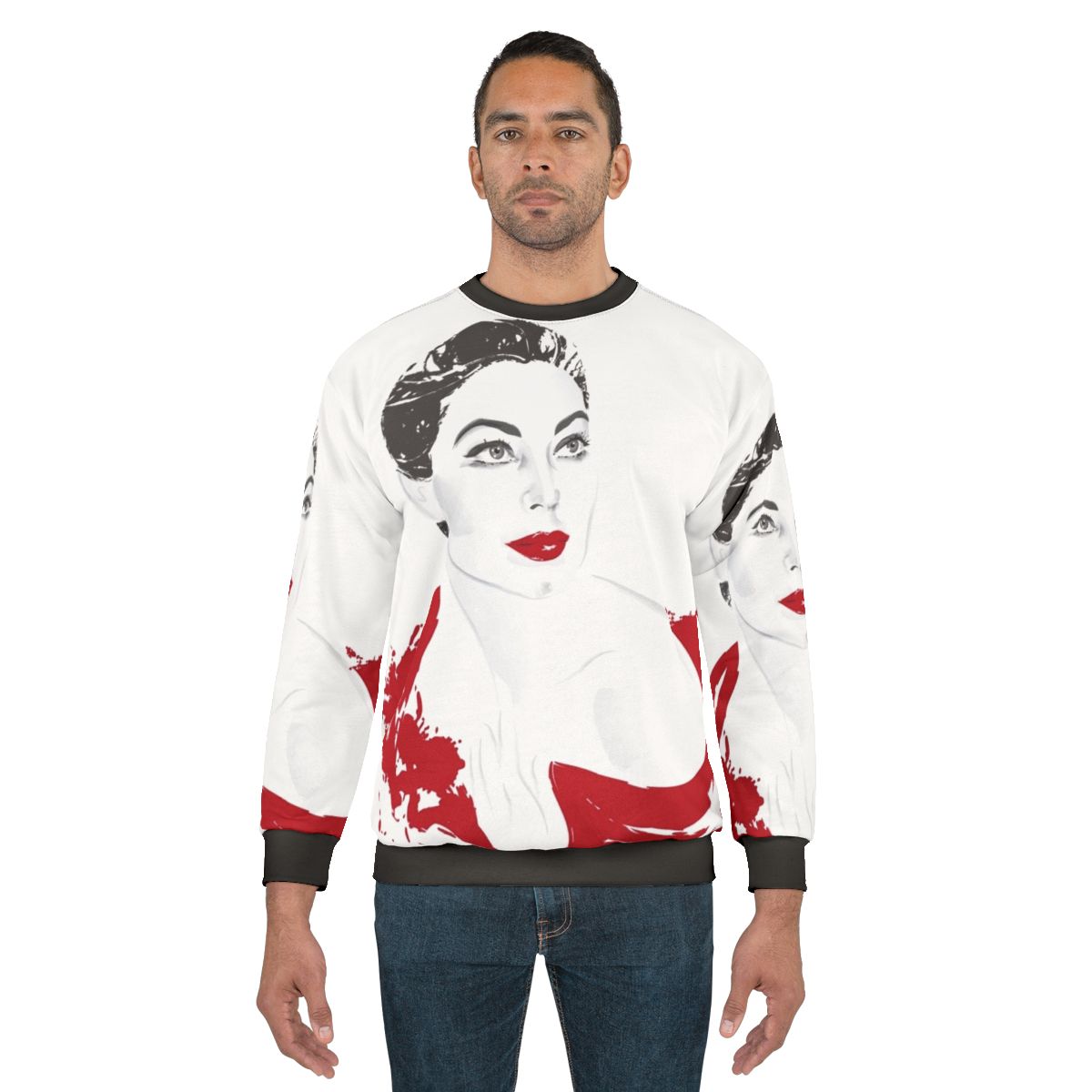 Ava Gardner Red Sweatshirt - Movie Star Icon Fashion