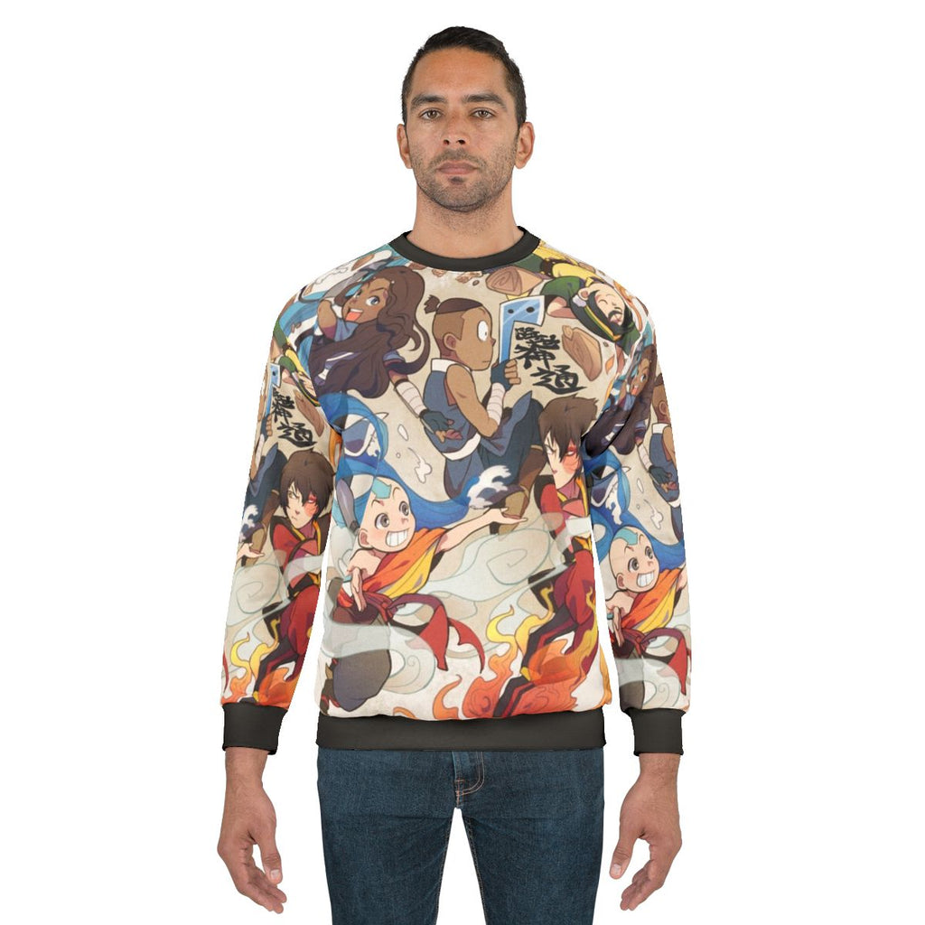 Avatar The Last Airbender themed graphic sweatshirt