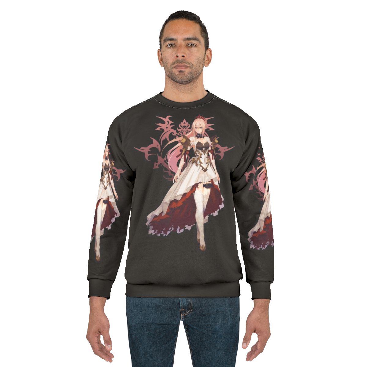 Tales of Arise gaming sweatshirt with Shionne character art