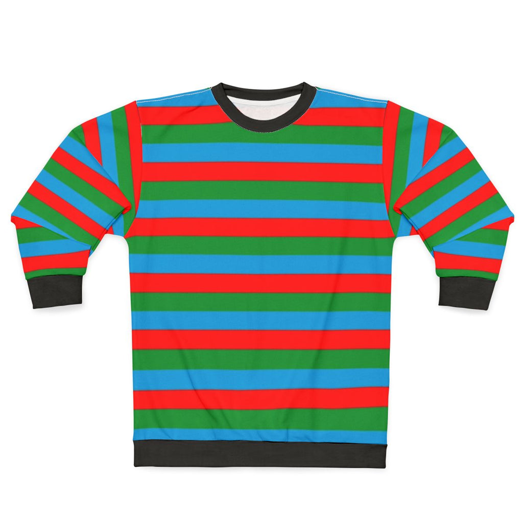 Azerbaijani flag stripes sweatshirt