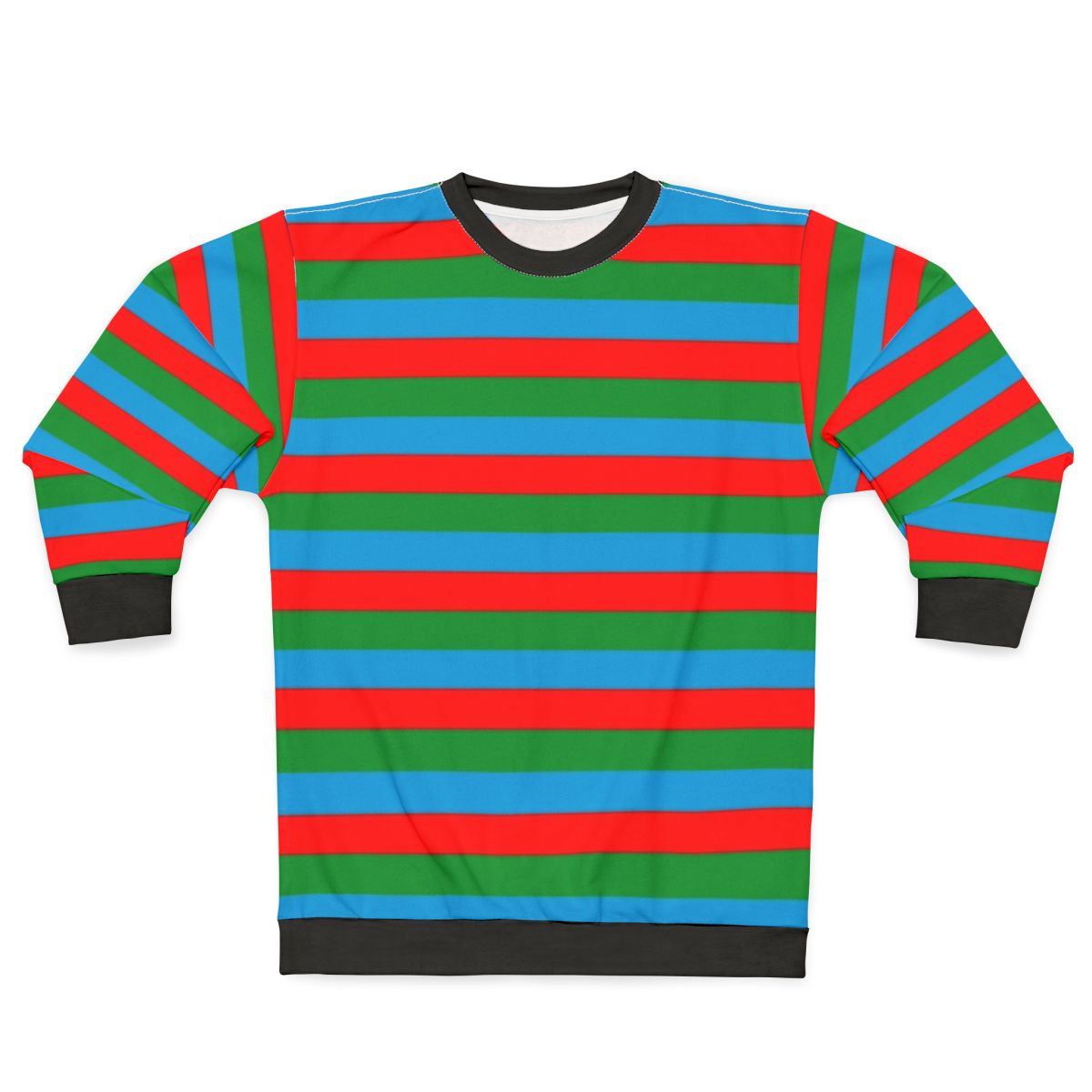Azerbaijani flag stripes sweatshirt
