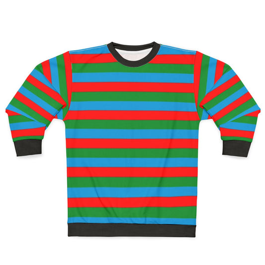 Azerbaijani flag stripes sweatshirt