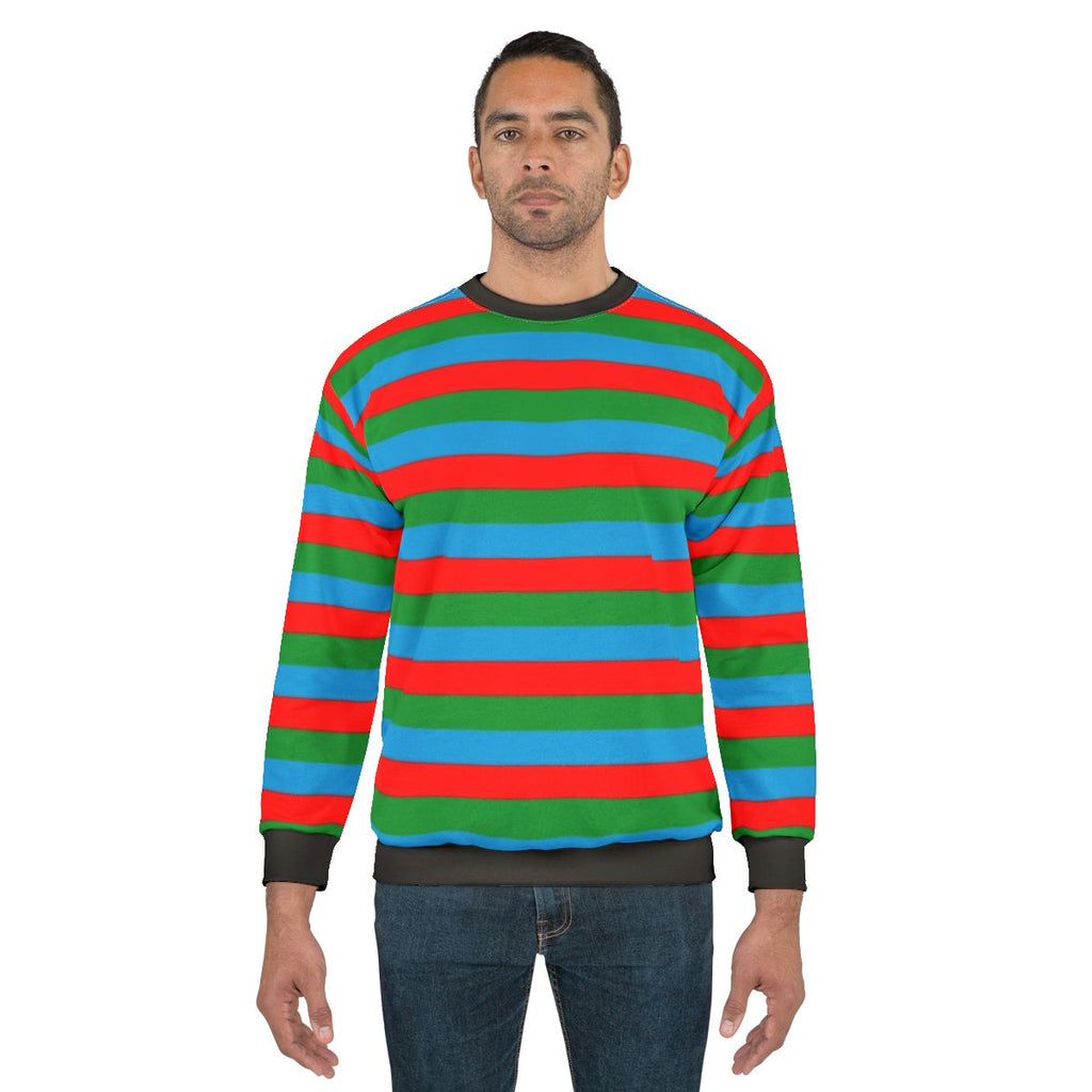 Azerbaijani flag stripes sweatshirt