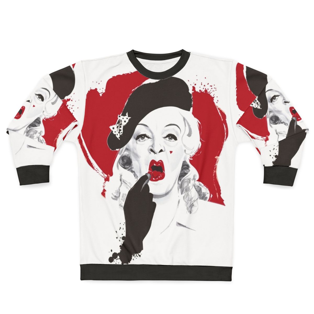 "Baby Jane Lipstick Sweatshirt featuring Hollywood Icon design by Alejandro Mogollo"