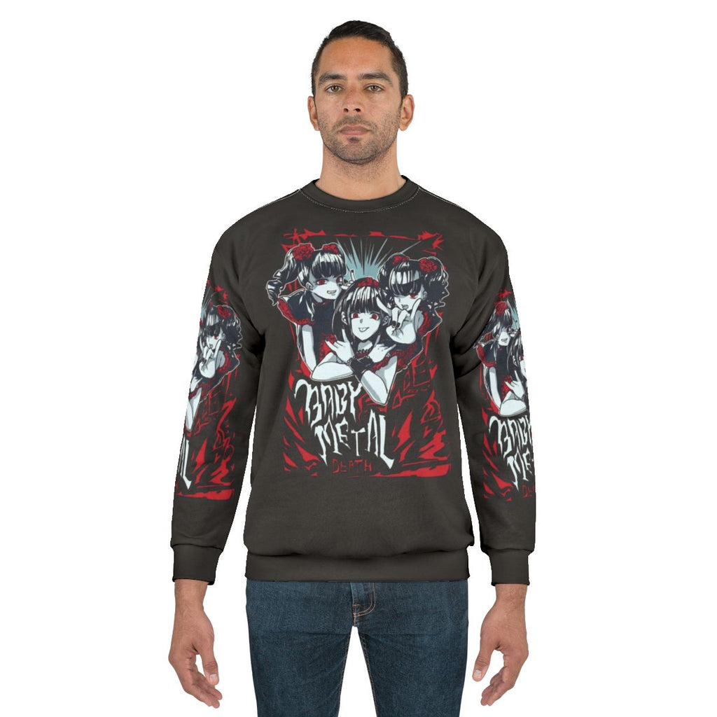 Babymetal anime design sweatshirt with heavy metal fashion