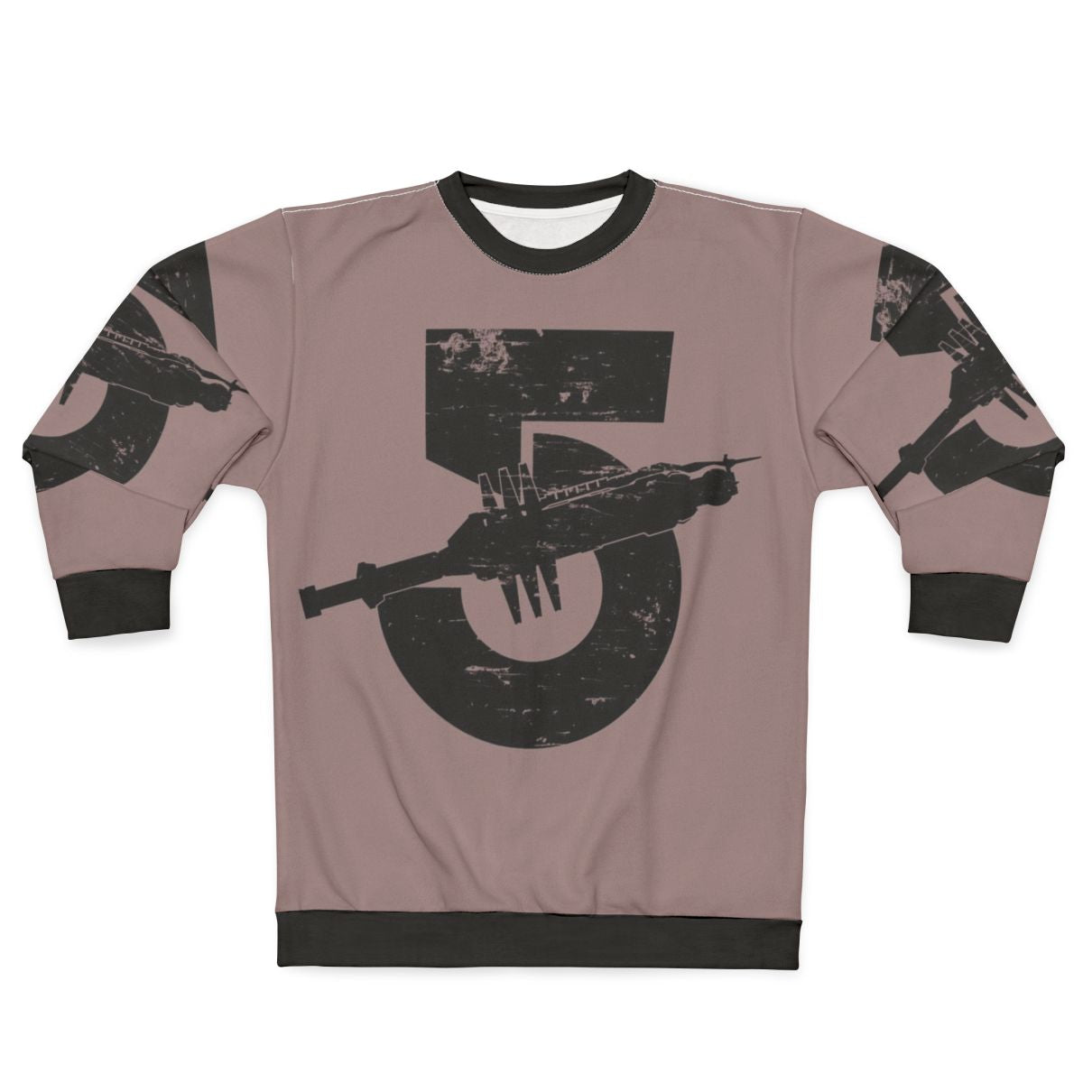 Babylon 5 Vintage Black Sci-Fi Sweatshirt