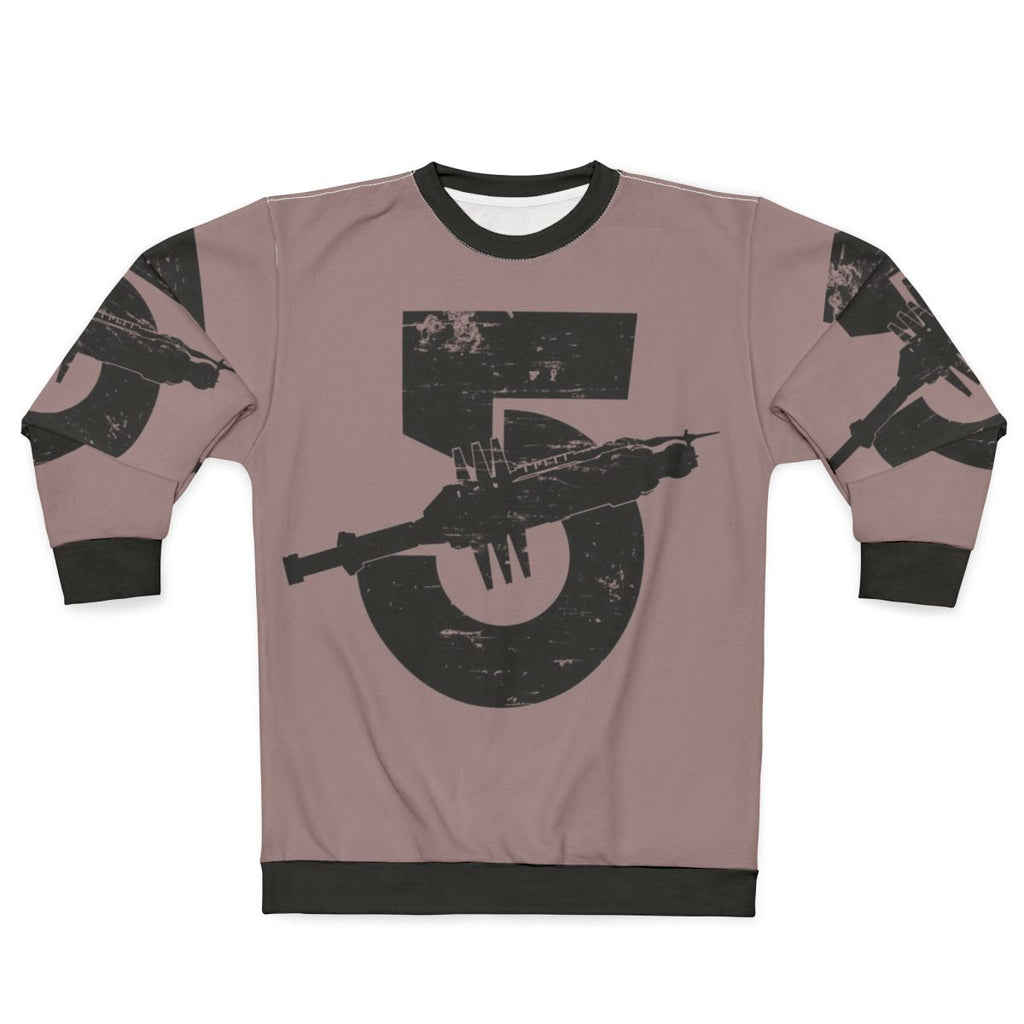 Babylon 5 Vintage Black Sci-Fi Sweatshirt